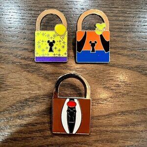 Set of 3 RARE DISNEY 2013 Limited Release PWP Character Lock Collection Pins